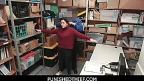 LP Officer Fucks Punished Naughty Thief Monica Sage Deep in Sexy Office Pussy!