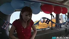 what happens when redhead babe delila darling trades outdoor humiliation for 4th of july cash fuck?