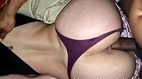 roommate's boyfriend fucks me rough doggystyle creampie!