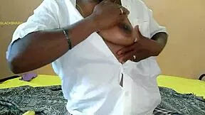 aunty shows off her sexy ass on webcam while fingering wet pussy for horny fans