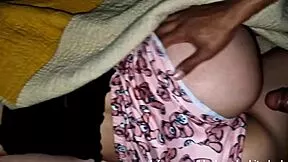 roommate's boyfriend fucks me rough doggystyle creampie!