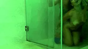 shower sex gets wild with deepthroat gagging on cock then bent over doggystyle pounding and missionary finish