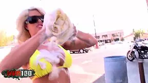 Brooke haven sucks tommy gunn post carwash?