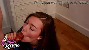 wet teen nurse in lingerie and stockings shows off big tits and deepthroat skills on patient