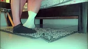 college girl sneaks neighbor in room for secret fuck