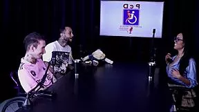 Suggestive Interview with Naughty Alice Vasconcelos in Sheer Red