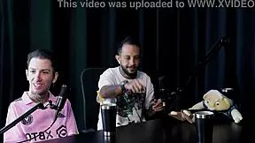 Suggestive Interview with Naughty Alice Vasconcelos in Sheer Red