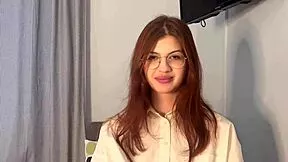 Damn, my hot student begs for cum!