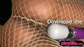 Petite Ebony MILF's Kinky Dildo and Vibrator Solo Thrill