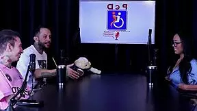 Suggestive Interview with Naughty Alice Vasconcelos in Sheer Red