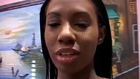 innocent black teen ebony beauty delivers intense interracial blowjob craving