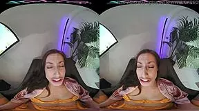 i wake up so horny as sexy brunette n wanna you fuck me hard in vr reality!!