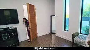 shy hijab teen dying to taste boyfriend's cock while bestie rides hard