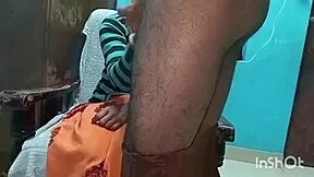 jijaji licks my wet pussy on chair then rams his cock deep inside