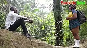 she screams wildly during intense bush track outdoor pounding session