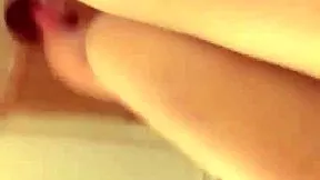 Hey step bro, catch your sexy petite stepsis Nadyia Saint webcam fingering her shaved pussy - how far before stepmom dad home?