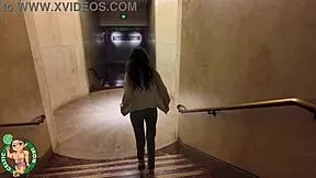 Aubry Babcock gulps monster cock in sloppy girlfriend blowjob at Hollywood sign vol 49