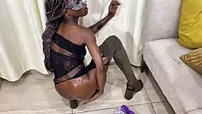 drunk teen dances to donna summer then fingers squirting pussy for stepdaddy