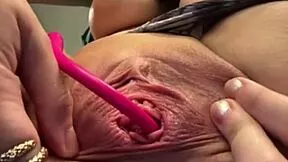 close up face sitting leads to anal plug fucking and orgasm blast