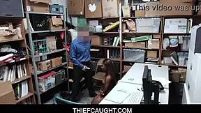 Thief CAUGHT! Black teen SARAH BANKS fucked HARD by white COP!