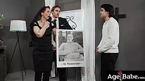 grieving widow ruby lynne... she fucks jayden marcos so fast after funeral granny needs dick now!