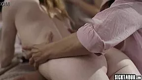 busty milf reagan foxx spanks and fucks teen stepdaughter madi collins plus petite asian kimmy kimm