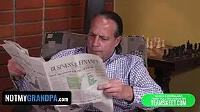 you wanna be a whore stepgrandpa's monster cock fucks your ass and pussy rough till creampie