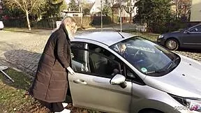 german 18+ teen risks cheating fuck on first date stranger shoves monster cock deep no condom sloppy car berlin city