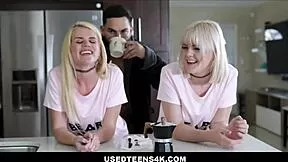 freeuse blonde teen stepsisters nikki sweet and sabrina snow take boyfriend's cock anytime anywhere s4k