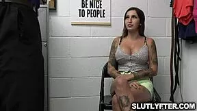 hey officer, feel my tits during this lap dance from the naughty shoplifter