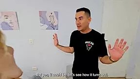 old cuck watches me pound his sexy young argentinian wife's tight pussy creampie in missionary heat