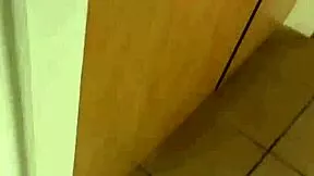 french goth slut cheats bending over in corridor toilet for bbc creampie
