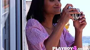 hey check out this petite asian milf stripping sensually outdoors posing hot