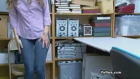 Security catches perky thief mid-fuck on hidden cam