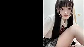 i spot this hot japonesa in traje... damn she's fine uh gorgeous