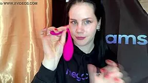 horny slut tests tight pussy with sohimi toy