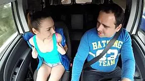 Stacy Snake's Petite Body Teased In Car Interview Photoshoot Ride