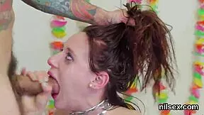 Foxy Teen Endures Hardcore Assfucking and Ass to Mouth in Bizarre Butthole Asylum BDSM.