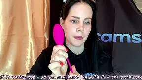 horny slut tests tight pussy with sohimi toy