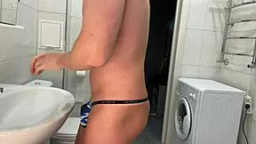 omg stepmom domina gives the best morning handjob 😍 huge tits squirting orgasm cum covered nipples!!