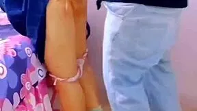 WTF THIS MEXICAN SCHOOL CHICK'S TIGHT ASS WON'T TAKE BROOMSTICK BUT LOSES ANAL VIRGINITY PUBLIC