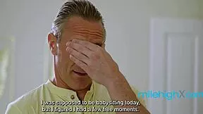 Babysitter's Perky Tits Flashed Old Man Wants Fuck Show