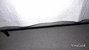first threesome shoves toy up 19yo angelica's ass before double creampies!