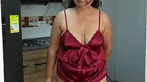 hey stepdad's gone... wanna watch me rail stepsis doggy in kitchen? part 1