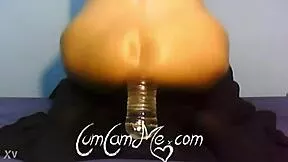 hot big ass student rides water bottle deep in her tight asshole on cam?