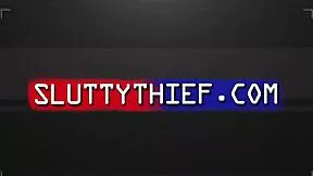 Petite Latina Bridesmaid Caught Stealing Dildos Punished at Desk