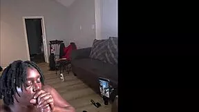 meta glasses catch darkchocolatebarbie's sloppy gagging deepthroat on bbc ugh