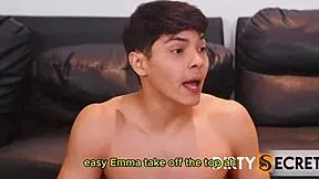 part 2 kathylees farewell turns cards into wet lingerie threesome mid game