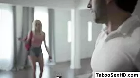 Skinny Teen Sucks Teacher Cock Gets Fucked Hard