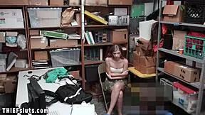 What if Scared Petite Thief Alyce Anderson Faced Perverted LP Officer's Huge Cock?
